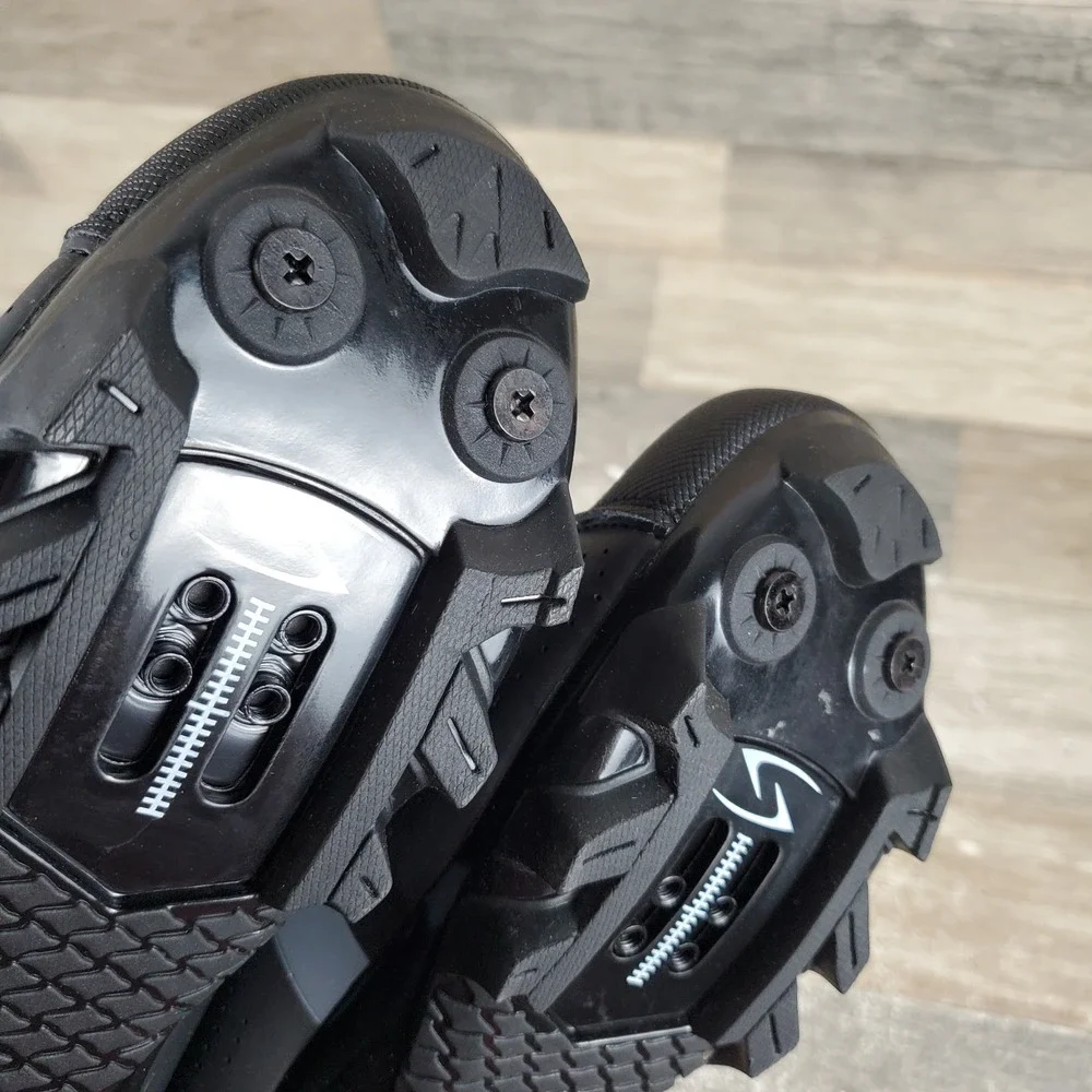 Serfas MTB Womens Cycling Shoes 5.5 Black Singletrack 3 Straps Mountain Sneakers